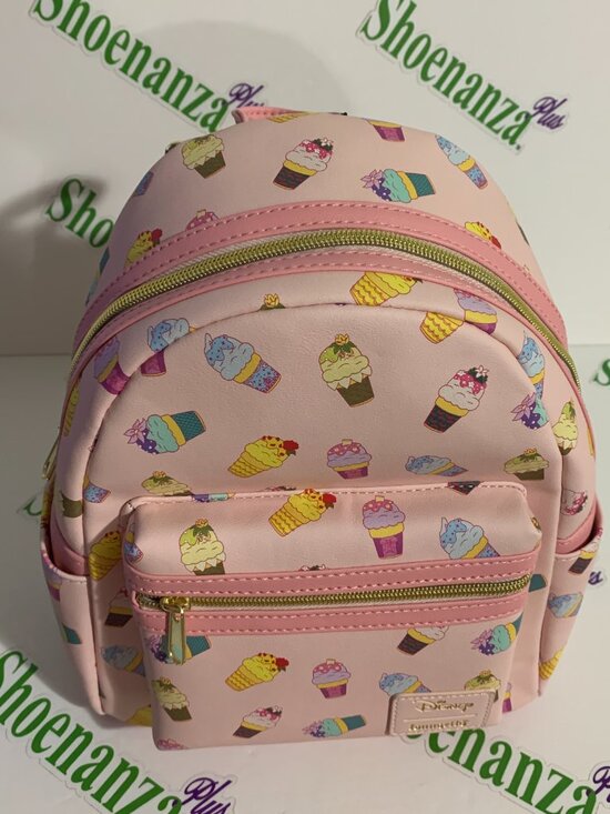 Loungefly Mini Backpack Disney Princess Ice Cream Tiana Ariel Cinderella Bag main image 3